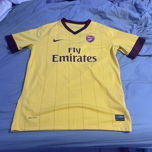 Nike Arsenal Yellow Soccer Jersey